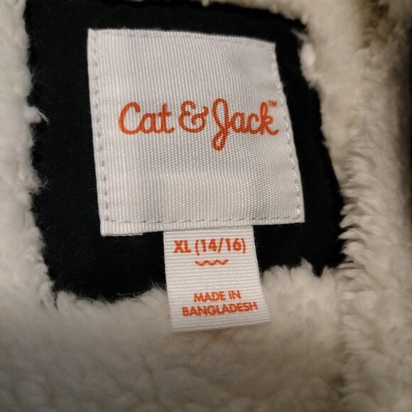 Girls 14/16 black parka - Picture 6 of 6